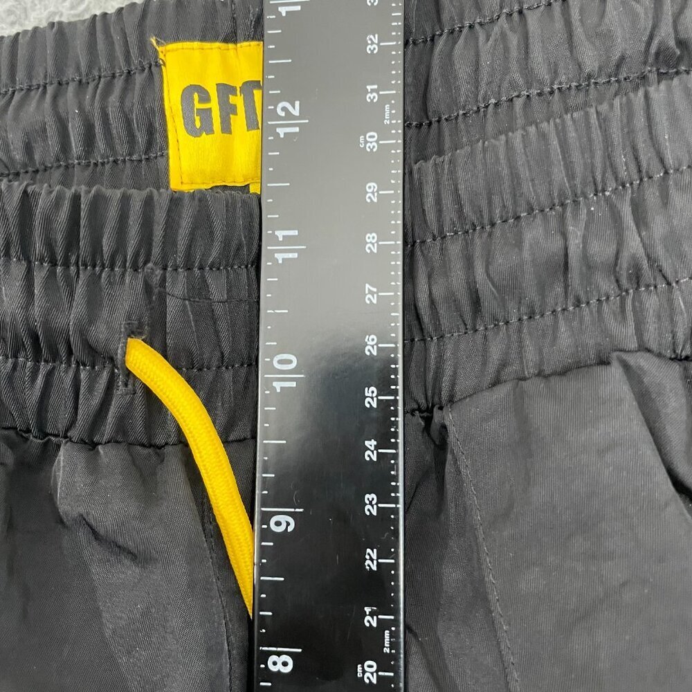 GFTD LA Pants Men 2XL Black Pull On Drawstring Nylon Cargos - Picture 8 of 12
